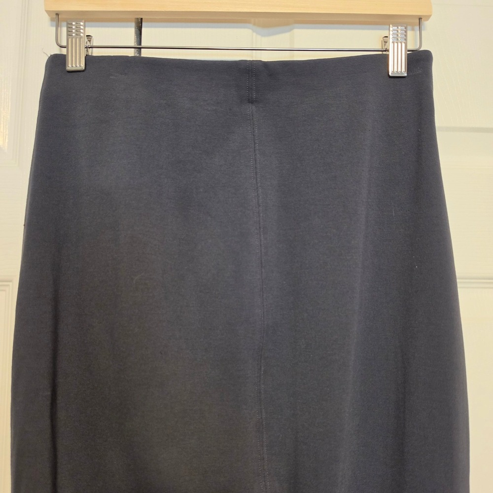 Aritzia Wilfred Charcoal Gray Ponte Knit Pencil Midi Skirt Size Medium - Picture 2 of 9